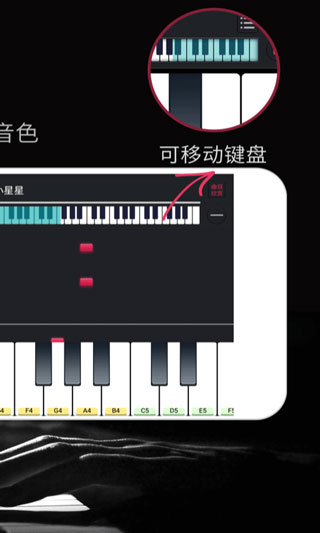 钢琴键盘音区表_钢琴键盘