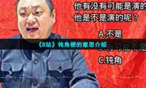 《B站》钝角梗的意思介绍