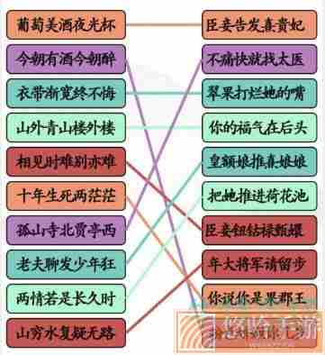 《汉字找茬王》甄嬛接古诗通关攻略