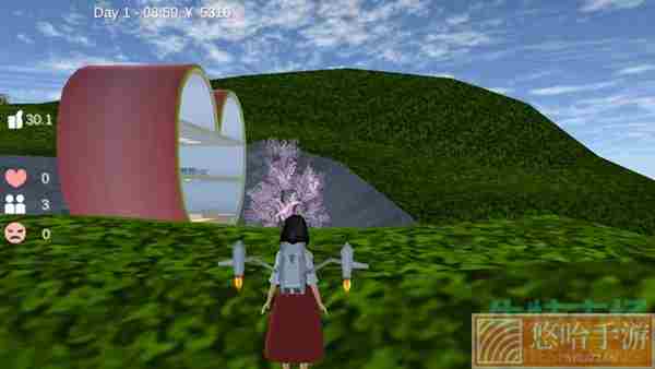《樱花校园模拟器》爱心小屋位置介绍