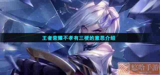 <a href=https://www.wxsxzz.cn/game/2572.html target=_blank class=infotextkey><a href=https://www.wxsxzz.cn/game/5834.html target=_blank class=infotextkey>王者荣耀</a></a>不孝有三梗的意思介绍