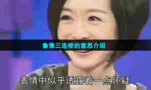 鲁豫三连梗的意思介绍