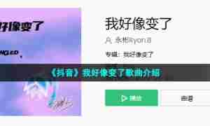 《抖音》我好像变了歌曲介绍