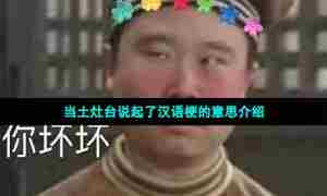 当土灶台说起了汉语梗的意思介绍