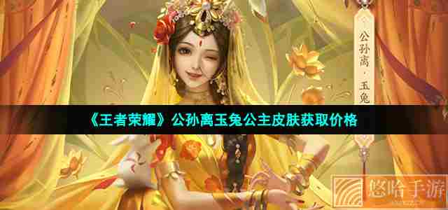 《<a href=https://www.wxsxzz.cn/game/2572.html target=_blank class=infotextkey><a href=https://www.wxsxzz.cn/game/5834.html target=_blank class=infotextkey>王者荣耀</a></a>》公孙离玉兔公主皮肤获取价格