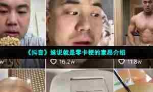 《抖音》妹说就是零卡梗的意思介绍
