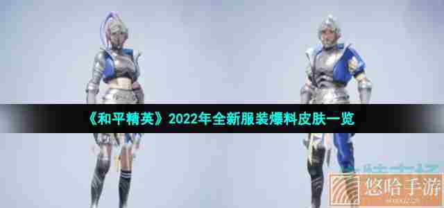 《和平精英》2022年全新服装爆料皮肤一览