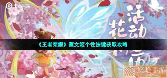 《<a href=https://www.wxsxzz.cn/game/2572.html target=_blank class=infotextkey><a href=https://www.wxsxzz.cn/game/5834.html target=_blank class=infotextkey>王者荣耀</a></a>》蔡文姬个性按键获取攻略