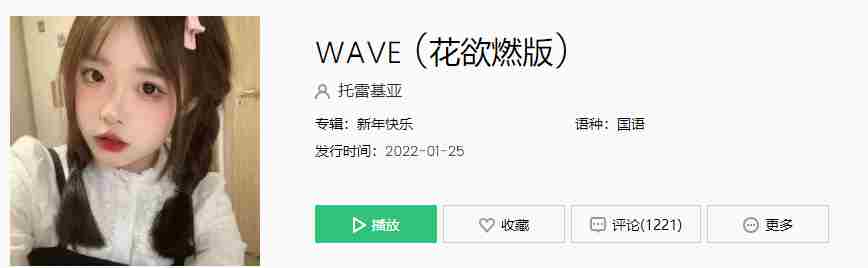 《抖音》WAVE歌曲介绍