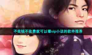 不花钱不收费就可以看vip小说的软件推荐