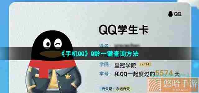 《手机QQ》Q龄一键查询方法