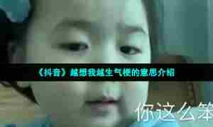 《抖音》越想我越生气梗的意思介绍