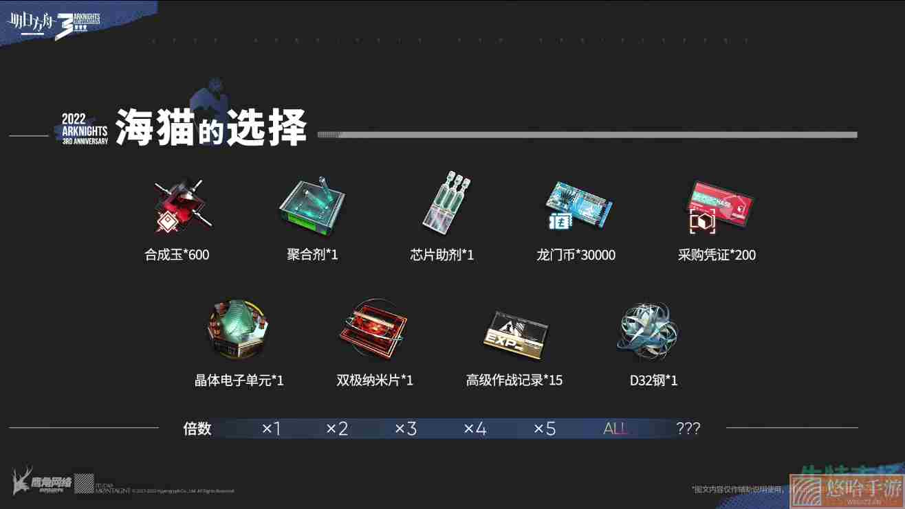 《明日方舟》三周年网页活动兑换码领取