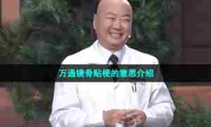 万通镜骨贴梗的意思介绍