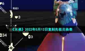 《光遇》2022年5月12日复刻先祖兑换表