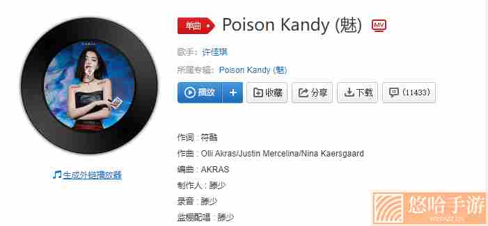 《抖音》Poison Kandy歌曲介绍