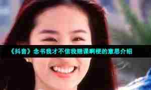 《抖音》念书我才不信我翘课啊梗的意思介绍